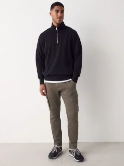 Mushroom Slim Fit Slim Fit Motionflex Strech Cargo Trousers