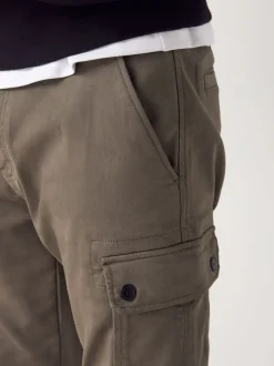 Mushroom Slim Fit Slim Fit Motionflex Strech Cargo Trousers