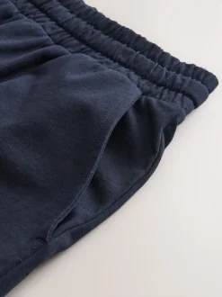 Navy Blue 100% Cotton Lightweight Shorts