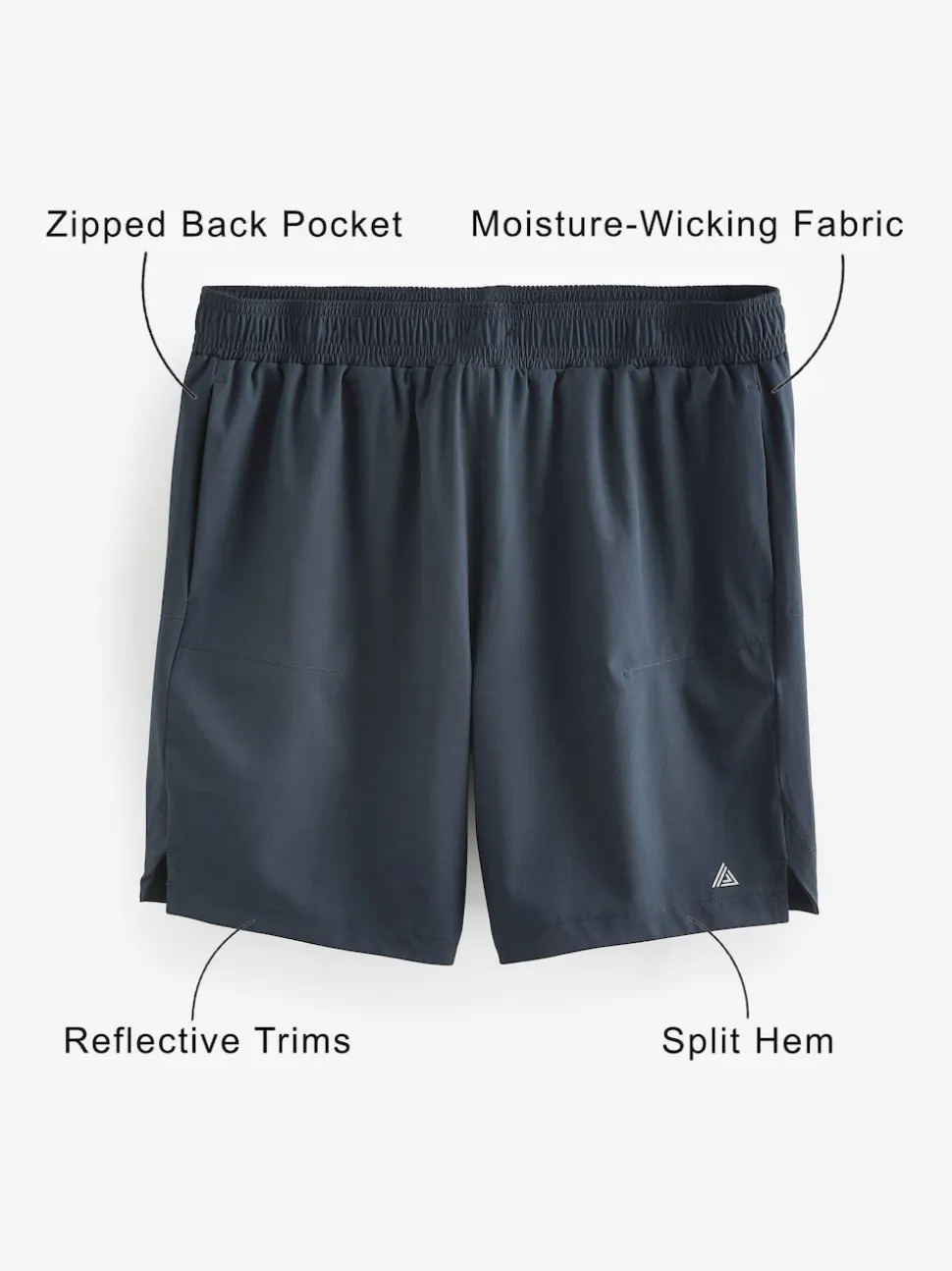 Navy Blue 7 Inch Active Gym Sports Shorts