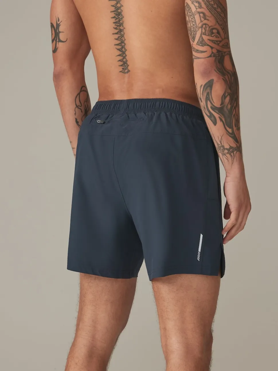Navy Blue 7 Inch Active Gym Sports Shorts