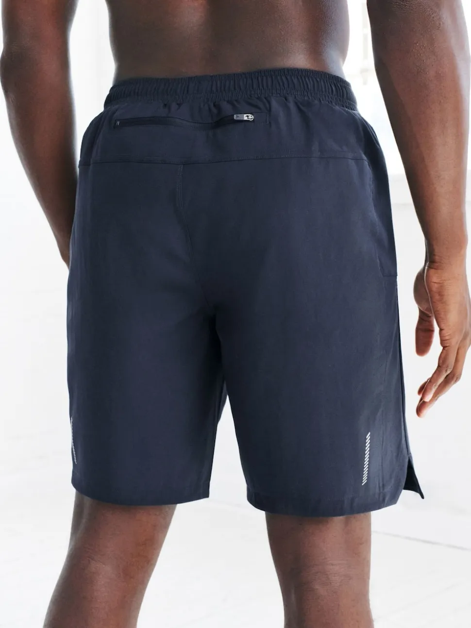 Navy Blue 9 Inch Active Gym Sports Shorts