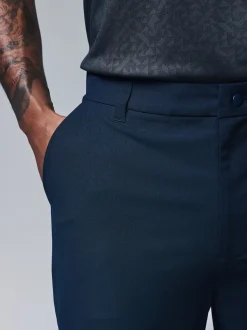 Navy Blue Active Golf Chino Trousers