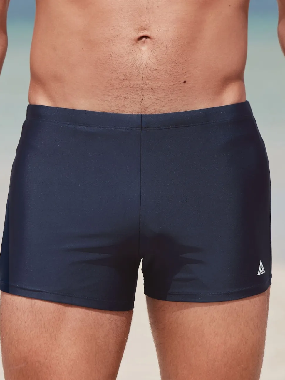 Navy Blue Active Swimming Trunks