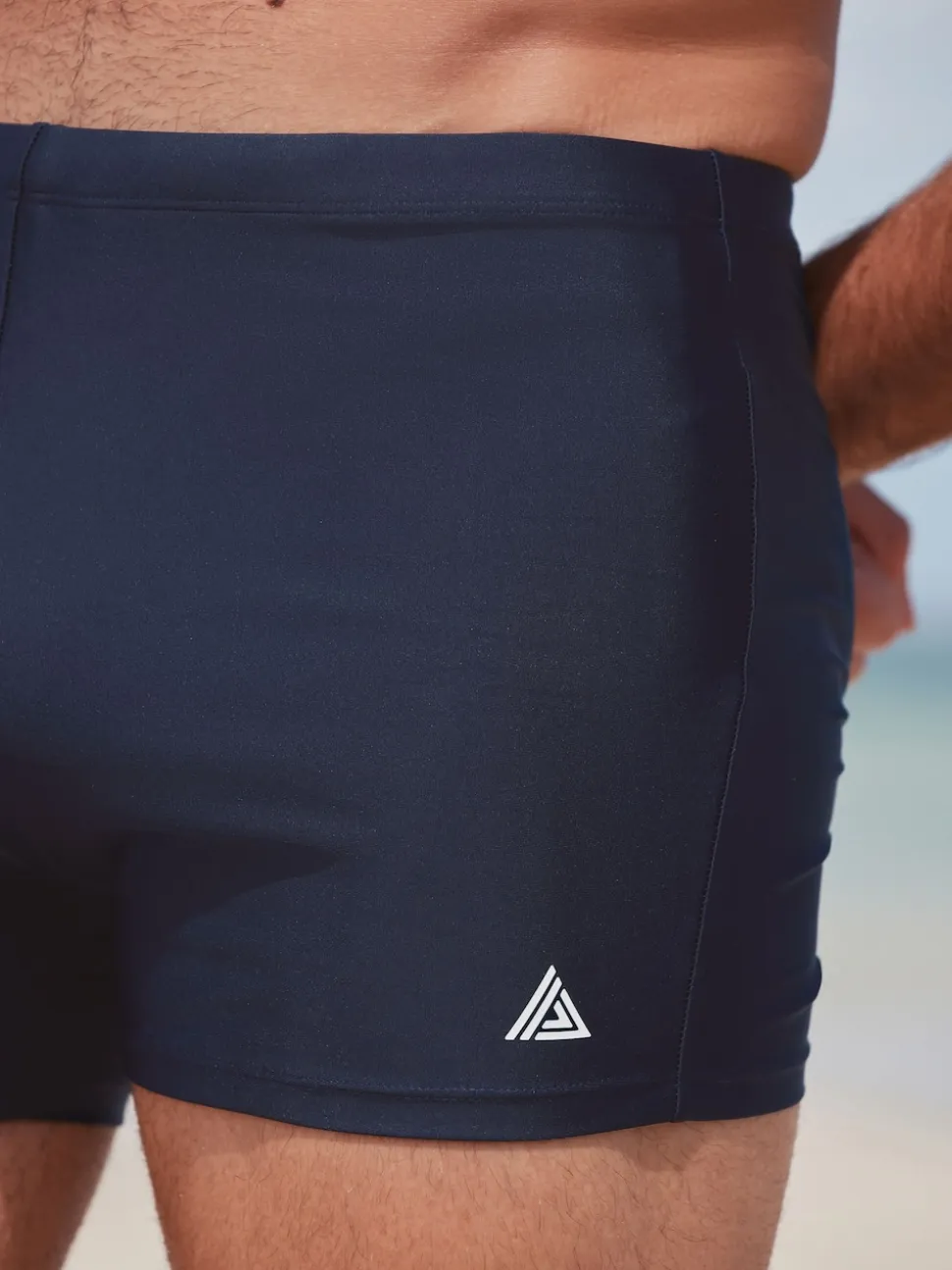 Navy Blue Active Swimming Trunks