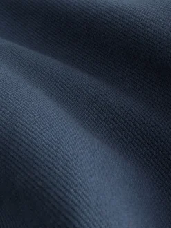 Navy Blue Borg Fleece Lined Shacket