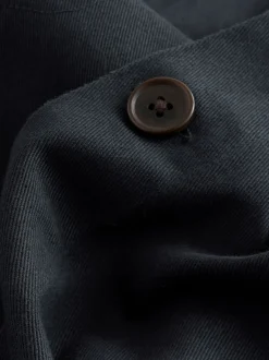 Navy Blue Chore Twill Shacket Overshirt