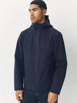 Navy Blue DryTech Waterproof Hooded Jacket