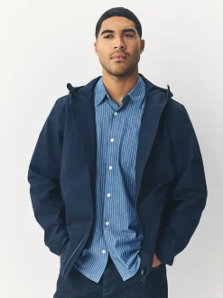 Navy Blue DryTech Waterproof Hooded Jacket