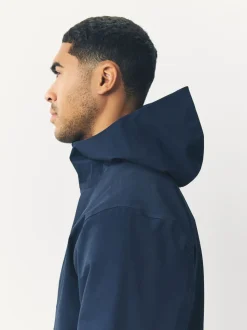 Navy Blue DryTech Waterproof Hooded Jacket