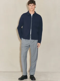 Navy Blue EDIT Long Sleeve Shacket