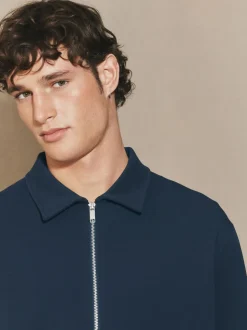 Navy Blue EDIT Long Sleeve Shacket