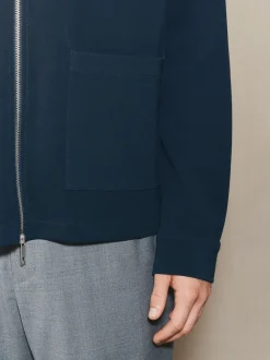 Navy Blue EDIT Long Sleeve Shacket