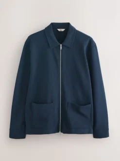 Navy Blue EDIT Long Sleeve Shacket