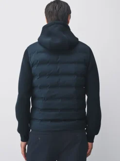 Navy Blue Hybrid Quilted Jacket