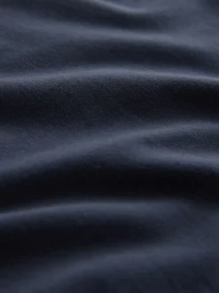 Navy Blue Jersey Short Pyjamas Set
