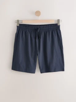 Navy Blue Jersey Short Pyjamas Set