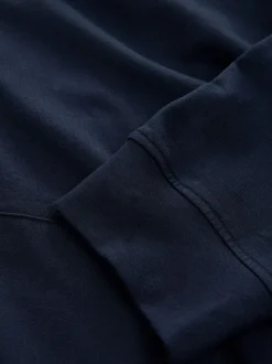 Navy Blue Lightweight Zip Up Hoodie