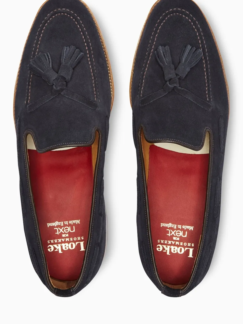 Navy Blue Loake For Next Suede Loafers