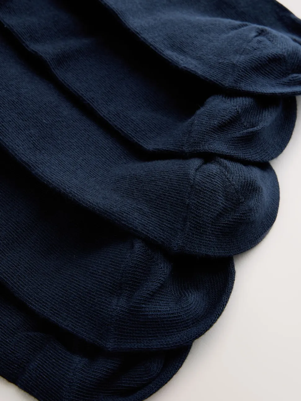 Navy Blue Logo 5 Pack Embroidered Lasting Fresh Socks