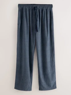 Navy Blue Motionflex Cosy Open Hem Pyjama Bottoms