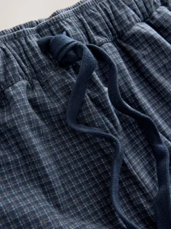 Navy Blue Motionflex Cosy Open Hem Pyjama Bottoms