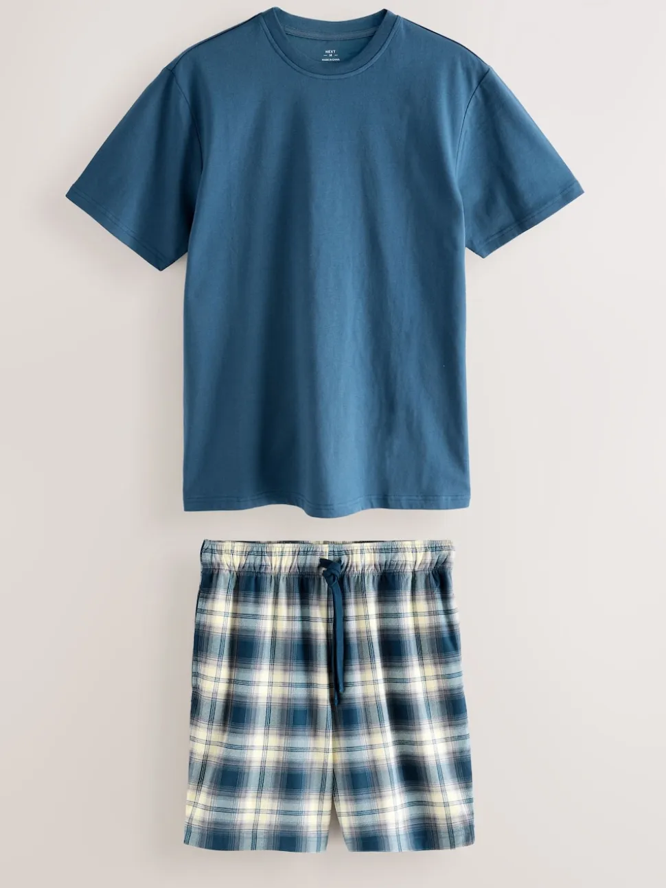 Navy Blue Motionflex Cosy Shorts Pyjamas Set