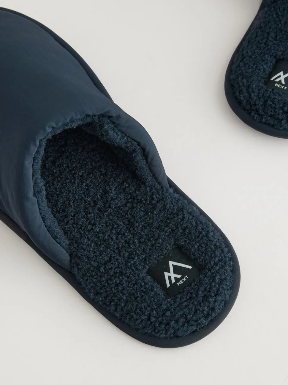 Navy Blue Mule Slippers