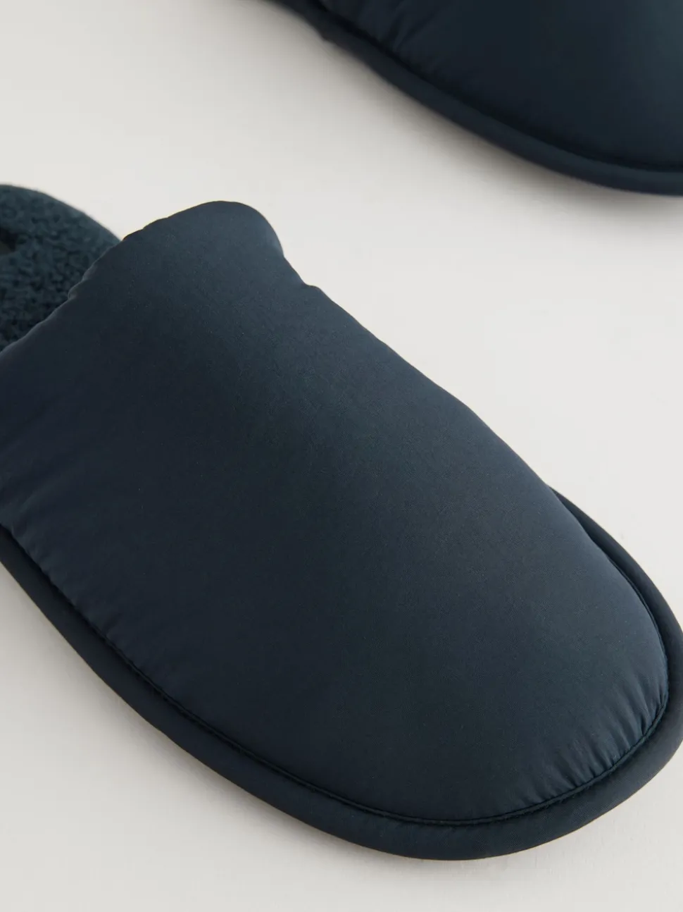 Navy Blue Mule Slippers