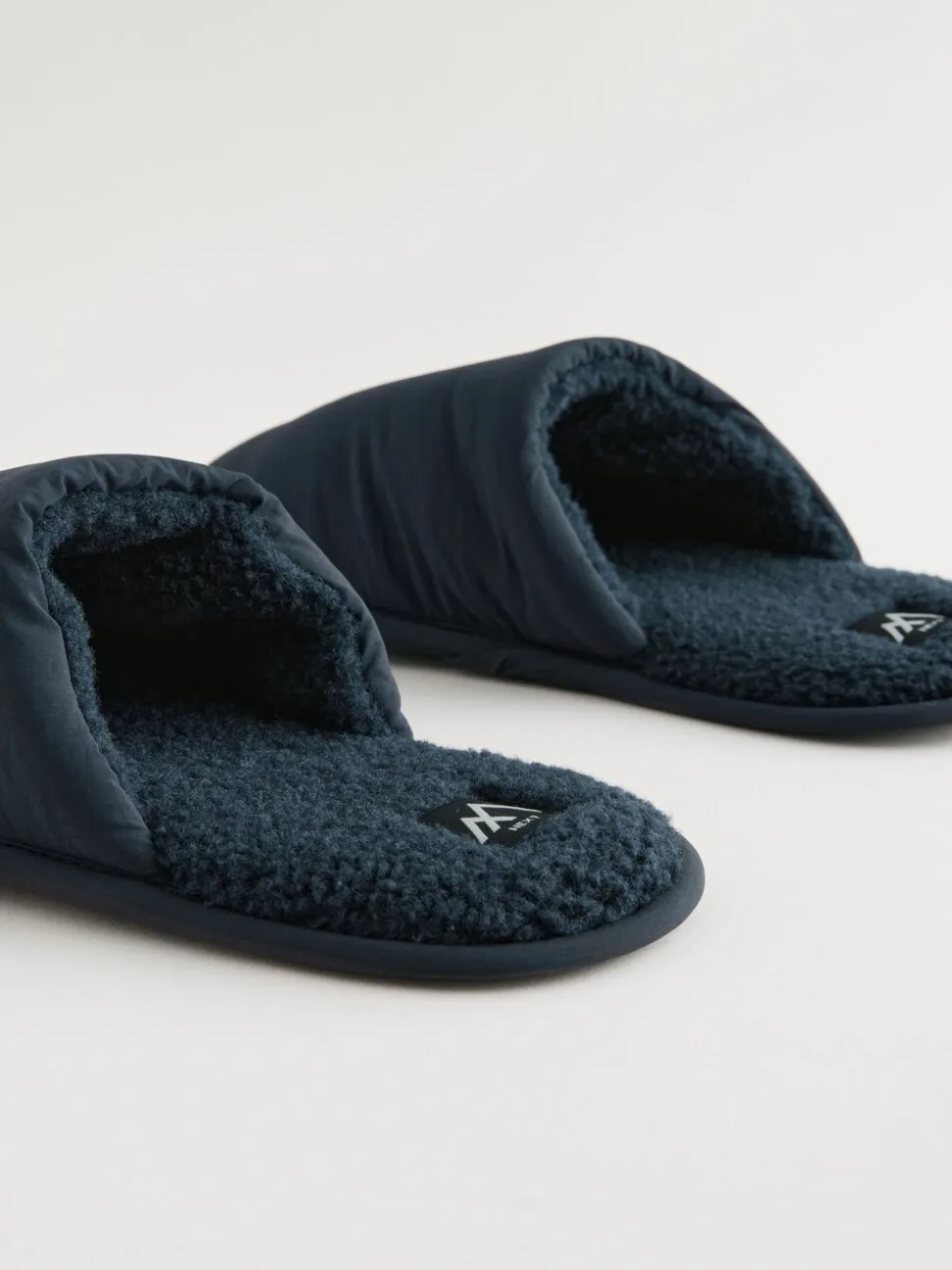 Navy Blue Mule Slippers