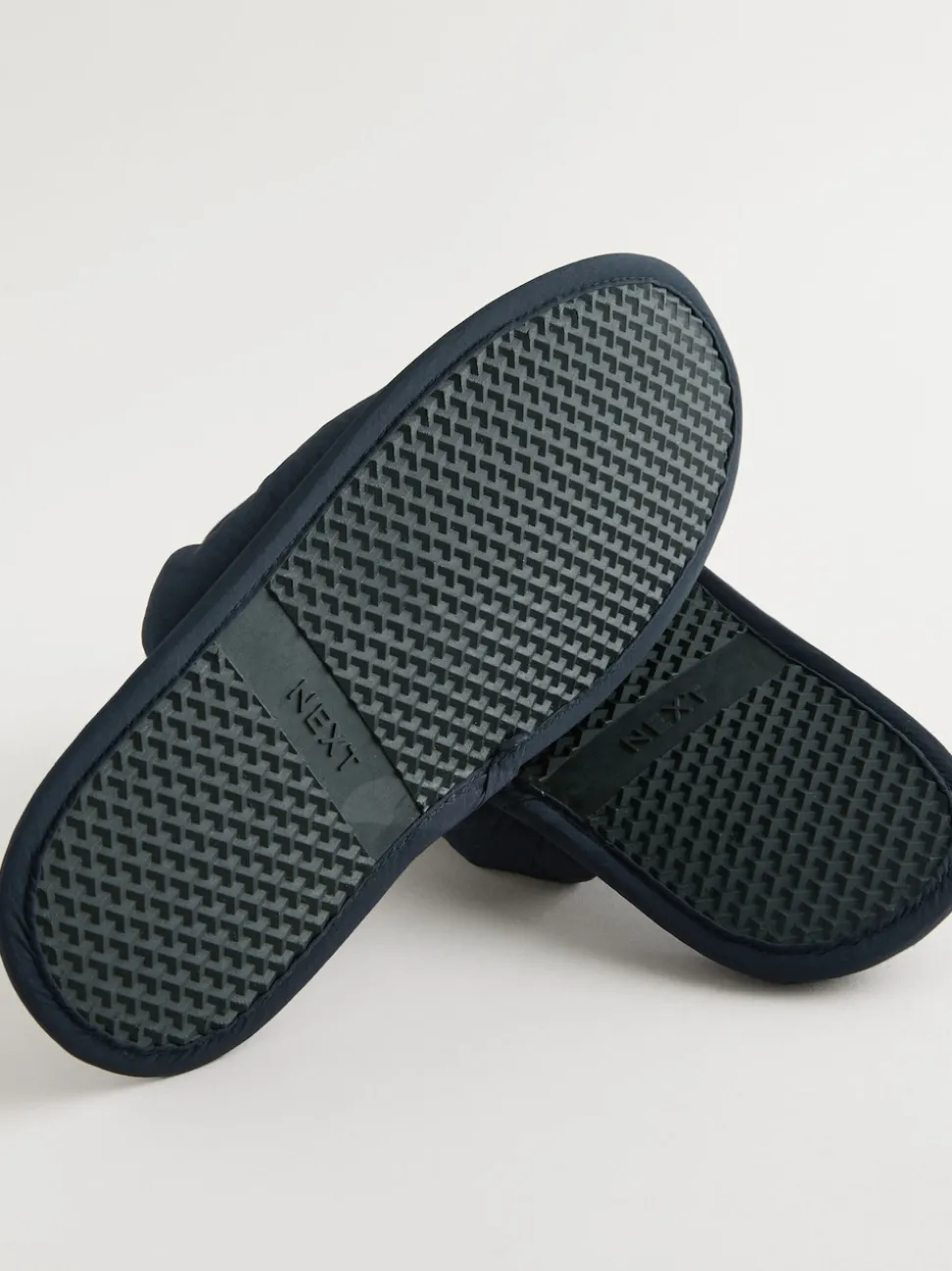 Navy Blue Mule Slippers