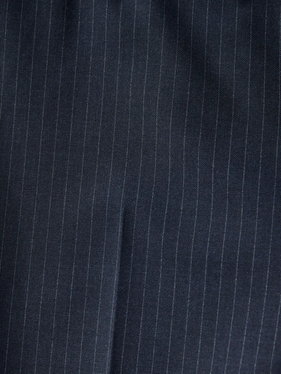Navy Blue Muscle Fit Motionflex Stretch Stripe Suit Trousers