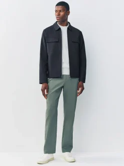 Navy Blue N.Premium Smart Technical Jacket With Stretch