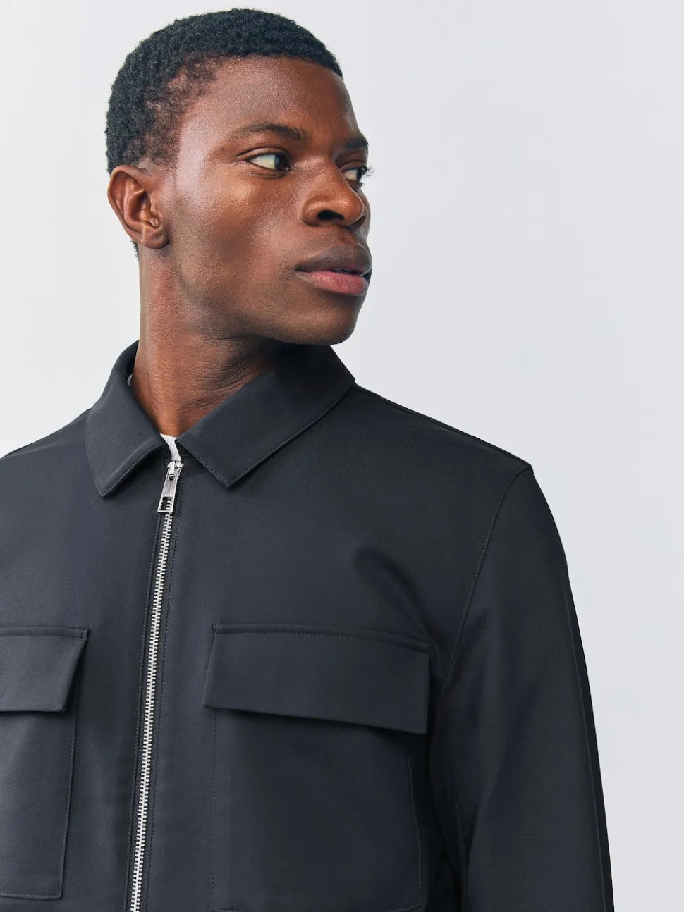 Navy Blue N.Premium Smart Technical Jacket With Stretch