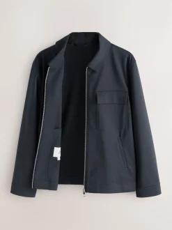 Navy Blue N.Premium Smart Technical Jacket With Stretch