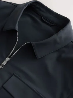 Navy Blue N.Premium Smart Technical Jacket With Stretch