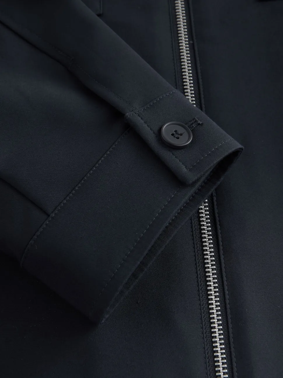 Navy Blue N.Premium Smart Technical Jacket With Stretch