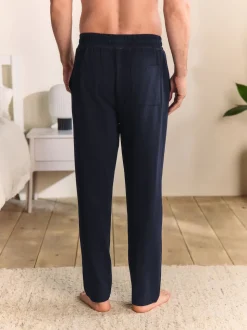 Navy Blue Open Loopback Soft Touch Cuffed Joggers