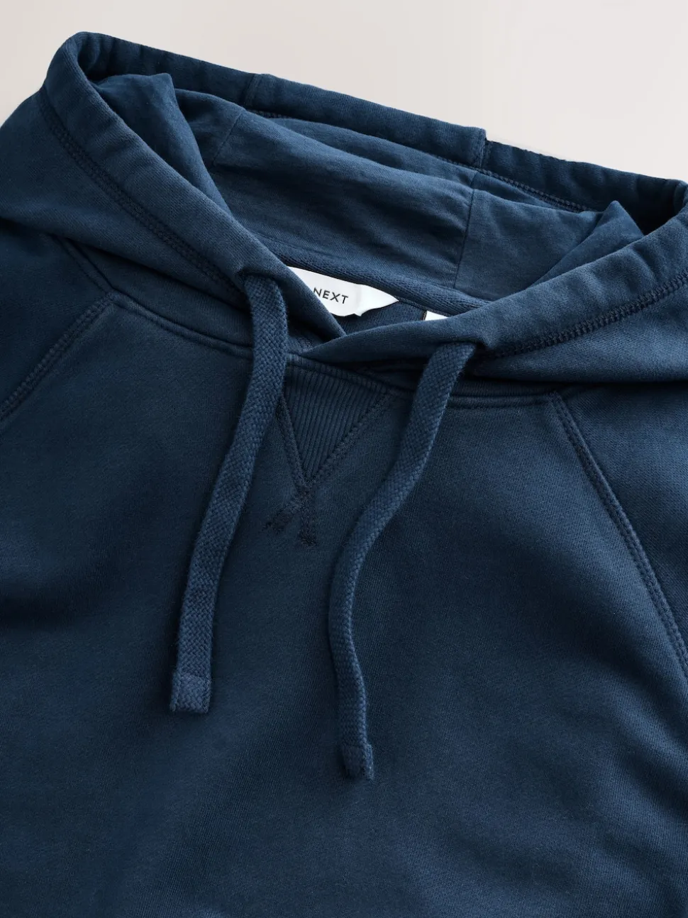 Navy Blue Overhead Hoodie Heavyweight Garment Washed
