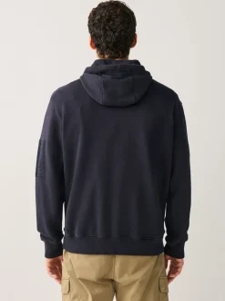Navy Blue Overhead Hoodie Utility