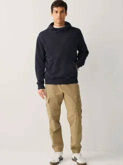 Navy Blue Overhead Hoodie Utility