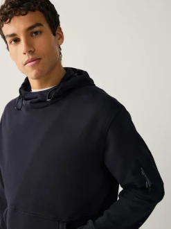 Navy Blue Overhead Hoodie Utility