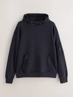 Navy Blue Overhead Hoodie Utility