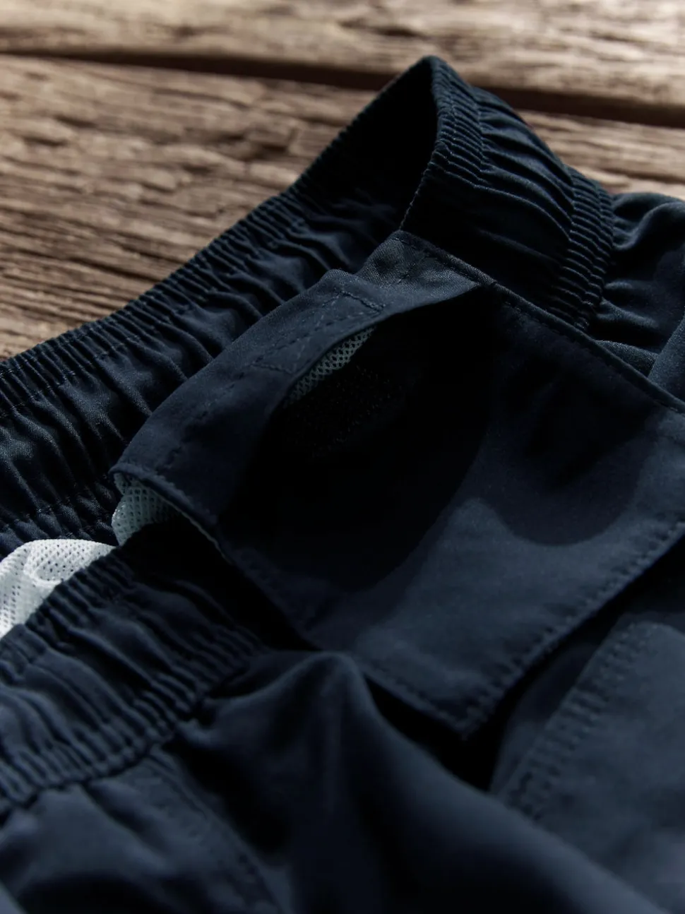 Navy Blue Palm Logo Essential Swim Shorts