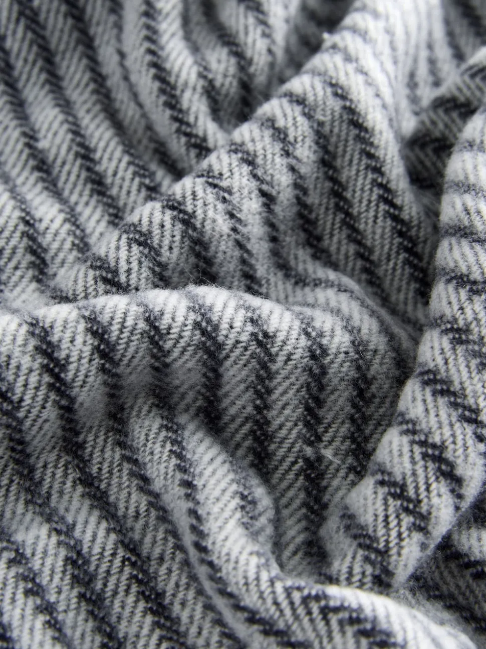 Navy Blue Pinstripe Woven Scarf