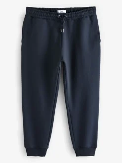 Navy Blue Regular Fit Cotton Rich Jersey Joggers