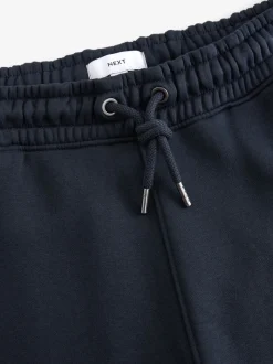 Navy Blue Regular Fit Cotton Rich Jersey Joggers