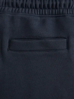 Navy Blue Regular Fit Cotton Rich Jersey Joggers