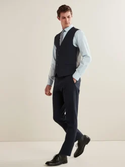 Navy Blue Regular Fit Essential Suit Waistcoat