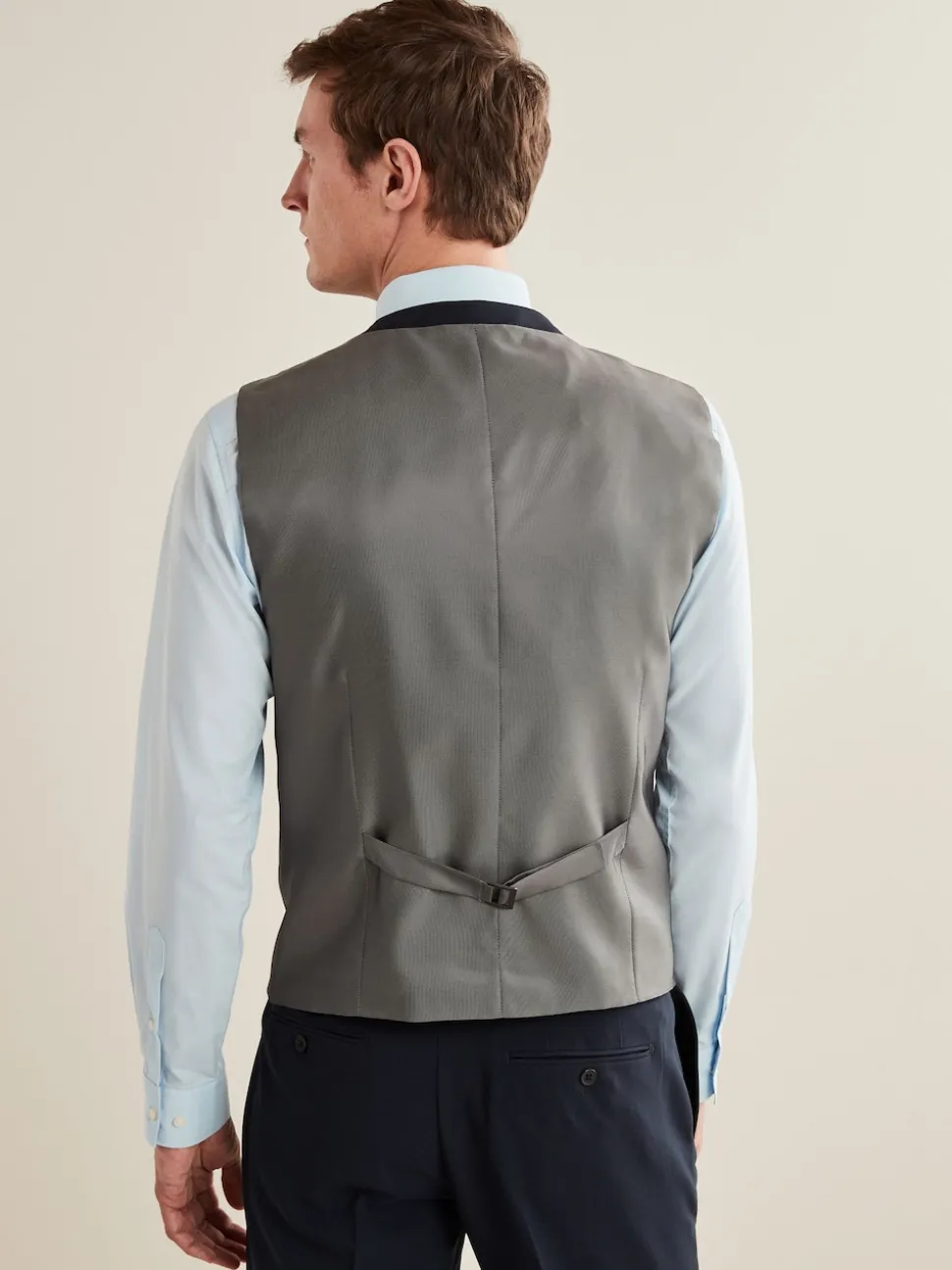 Navy Blue Regular Fit Essential Suit Waistcoat